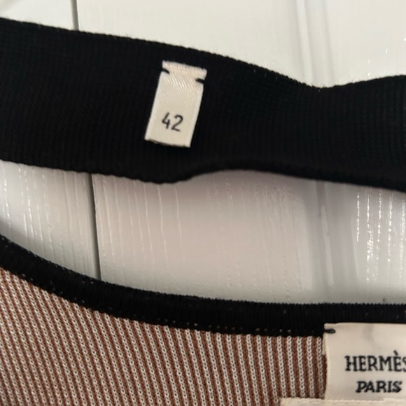 Hermes Black Medor Smart Silk Dress, sized 42 w/Unattached Self Belt EUC - Picture 5 of 7